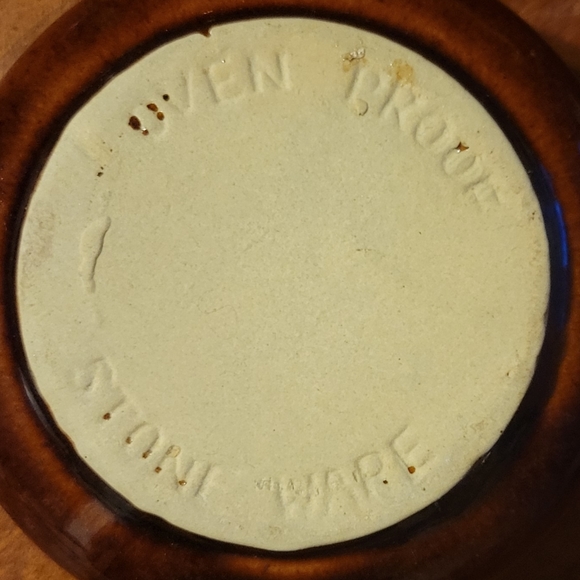 5 Vtg Oven Proof Stoneware Handled Crock Pot Bowl Ceramic Pottery Reddish Brown - Picture 5 of 5